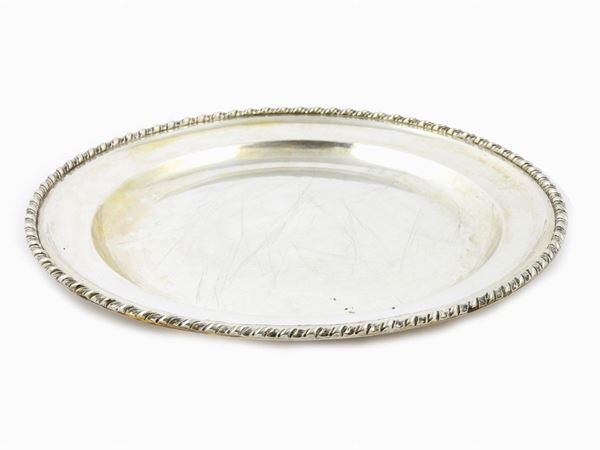 Round Silver Tray