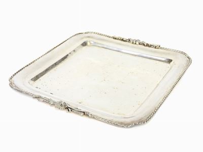 Vassoio Quadrato in Argento