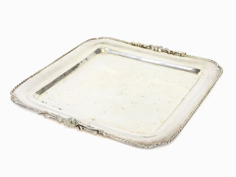 Vassoio Quadrato in Argento