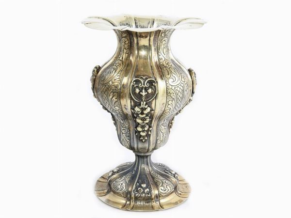 Silver Baluster Vase