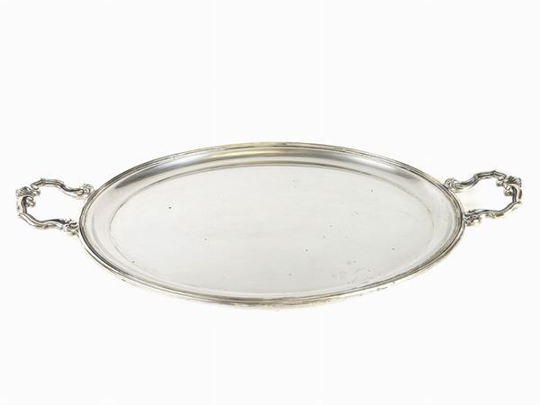 Oval Silver Tray  - Auction An antique casale: Furniture and Collections - II - III - Maison Bibelot - Casa d'Aste Firenze - Milano