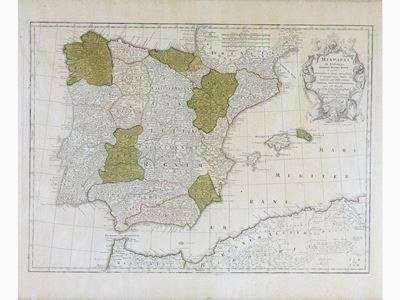 Carta Geografica della Spagna