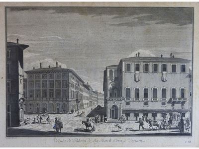 Veduta De' Palazzi De Sig. March. Corsi, e Viviani