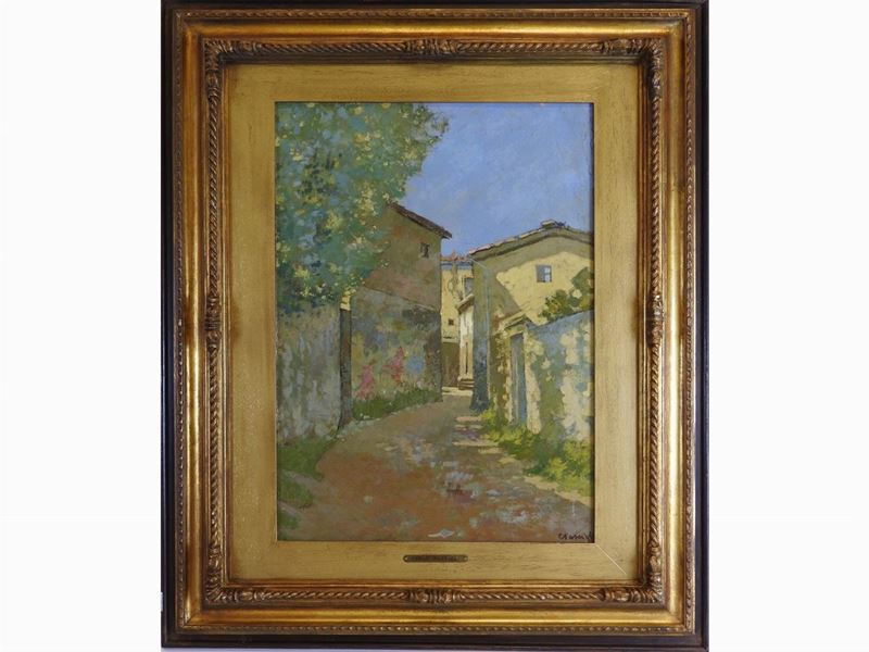 Carlo Passigli - Scorcio di Strada Toscana