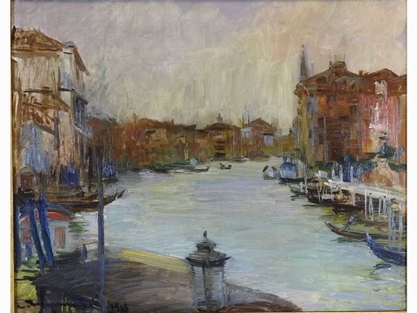 Cipriano Mannucci - The Grand Canal in Venice 1928