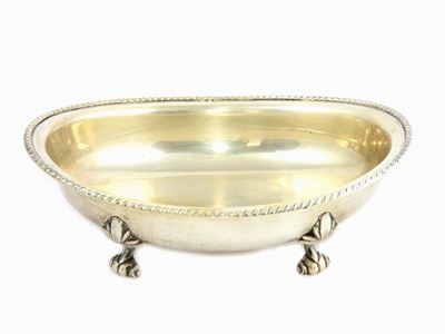 Porta Bon Bon Ovale in Argento