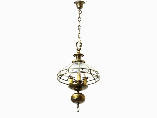 Brass and Glass Lantern  - Auction An antique casale: Furniture and Collections - I - II - Maison Bibelot - Casa d'Aste Firenze - Milano