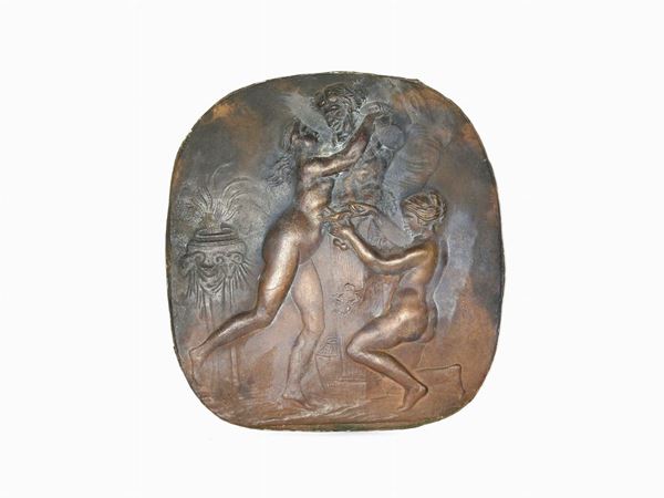 Bassorilievo in bronzo  (XIX secolo)  - Asta Un antico casale: arredi e collezioni - I - II - Maison Bibelot - Casa d'Aste Firenze - Milano