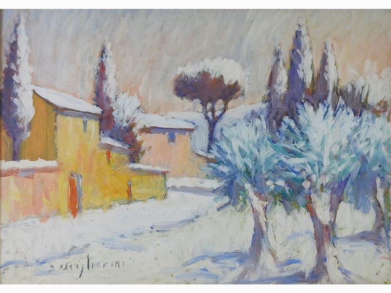 Dino Migliorini - Paesaggio Innevato