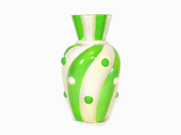 Glazed Terracotta Vase  (Pucci Manufacture, Umbertide, 1950s)  - Auction An antique casale: Furniture and Collections - I - II - Maison Bibelot - Casa d'Aste Firenze - Milano