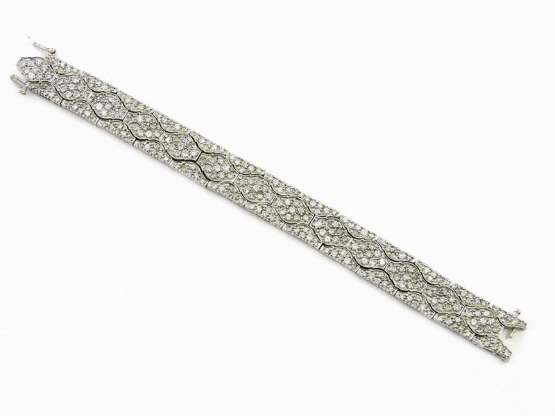 Bracciale in Oro Bianco con Diamanti