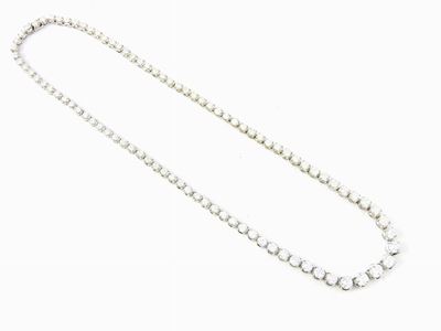 Girocollo Scalare in Oro Bianco e Diamanti
