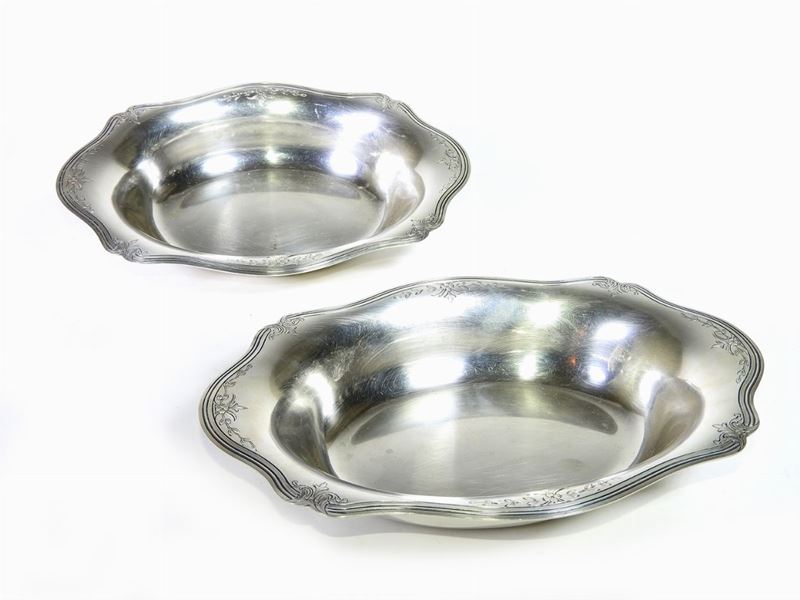 Coppia di Legumiere in Argento Sterling
