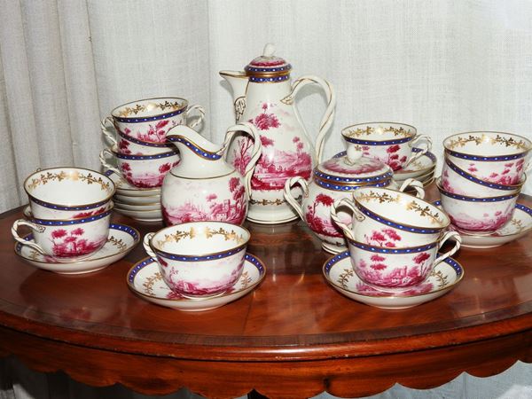 Painted Porcelain Tea Set