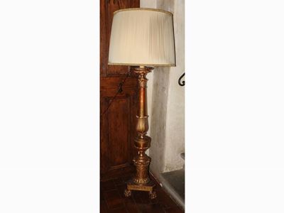 Torciera in Legno Intagliato e Dorato