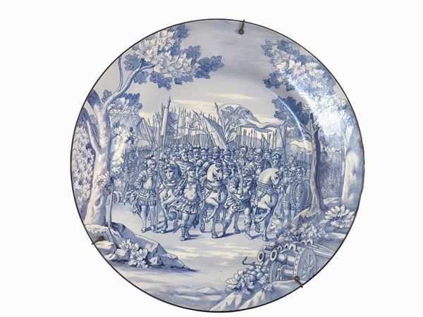 Glazed Terracotta Plate  (GInori Manufacture, 1920s)  - Auction An antique casale: Furniture and Collections - II - III - Maison Bibelot - Casa d'Aste Firenze - Milano