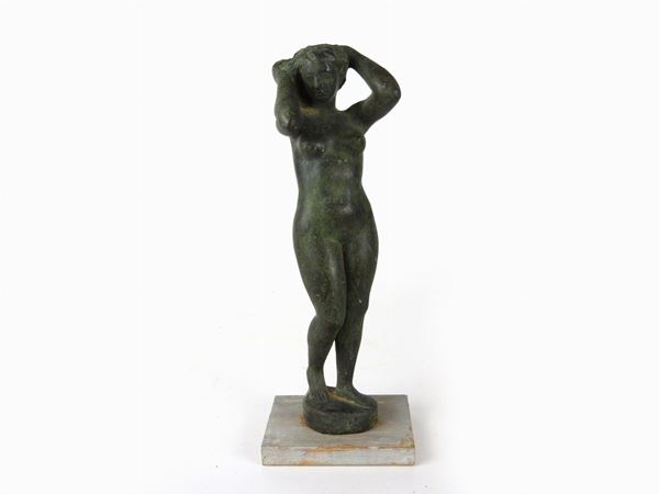 Quinto Martini : Female Nude 1930s/1940s  ((1908-1990))  - Auction Modern and Contemporary Art /   An antique casale in Settignano: Paintings - I - Maison Bibelot - Casa d'Aste Firenze - Milano