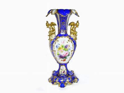 Vaso in Porcellana Policroma