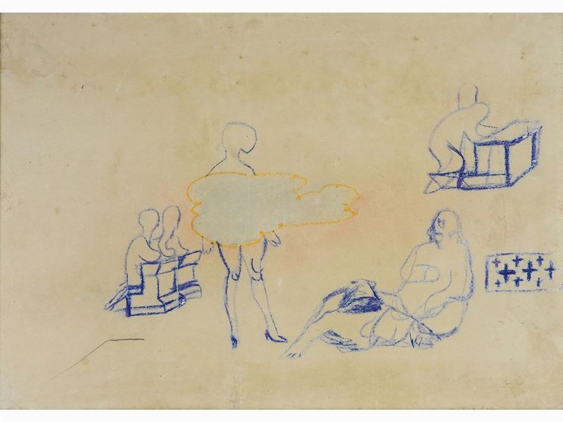 Mino Maccari - Composizione con Figure