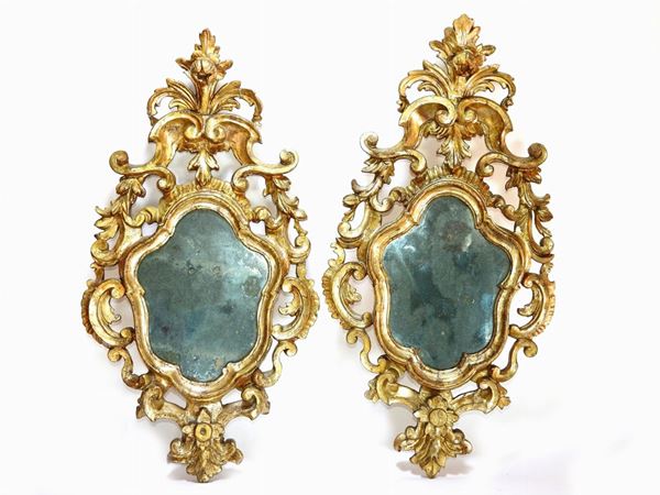Pair of Giltwood Mirrors  (19th Century)  - Auction An antique casale: Furniture and Collections - II - III - Maison Bibelot - Casa d'Aste Firenze - Milano