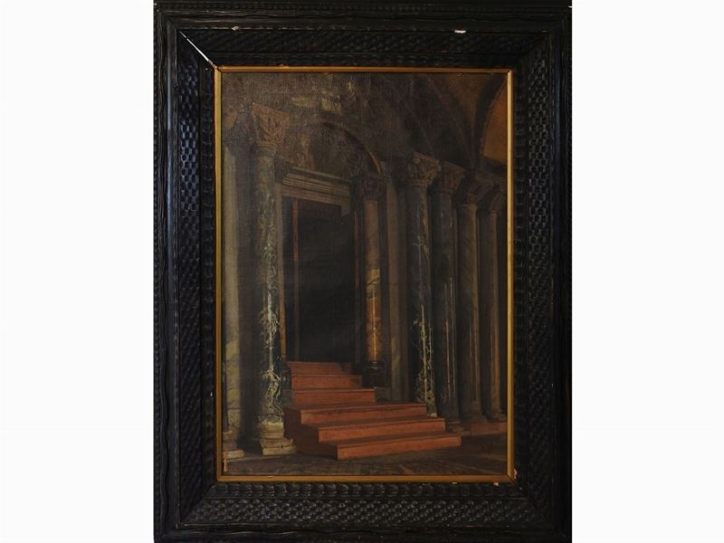 Cesare Maccari Attribuito - Scorcio di Chiesa