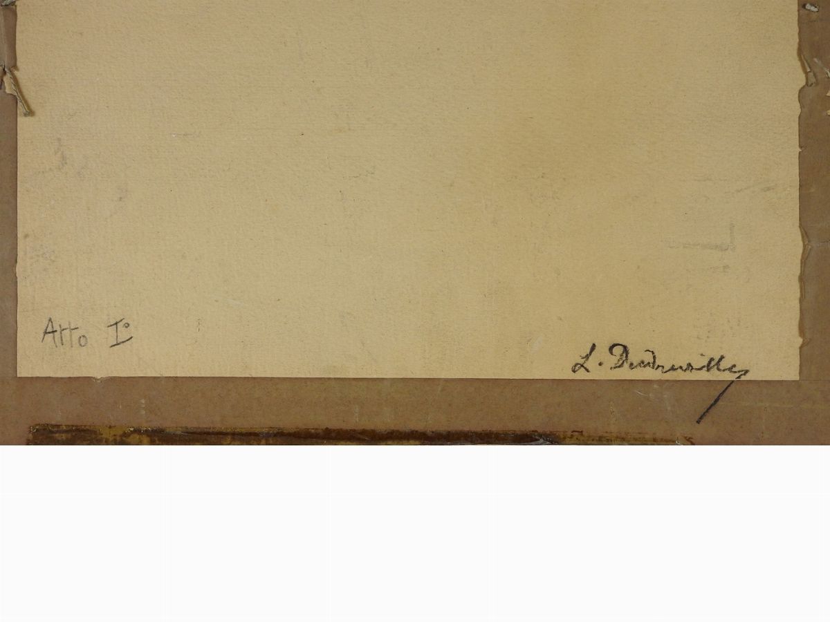 Leonardo Dudreville - Scorcio di Città con Figure