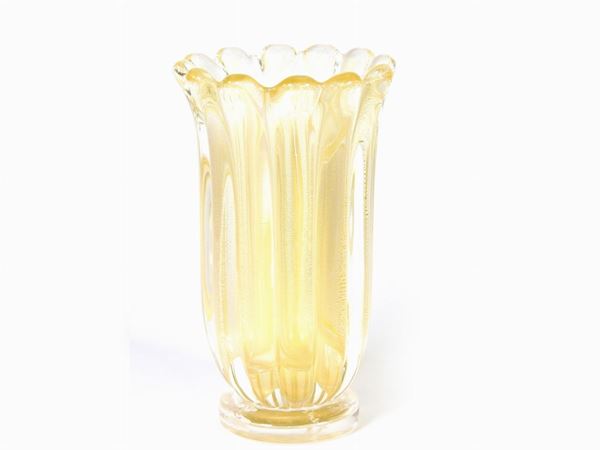 Archimede Seguso : Blown Glass Vase  ((1909-1999))  - Auction Modern and Contemporary Art /   An antique casale in Settignano: Paintings - I - Maison Bibelot - Casa d'Aste Firenze - Milano