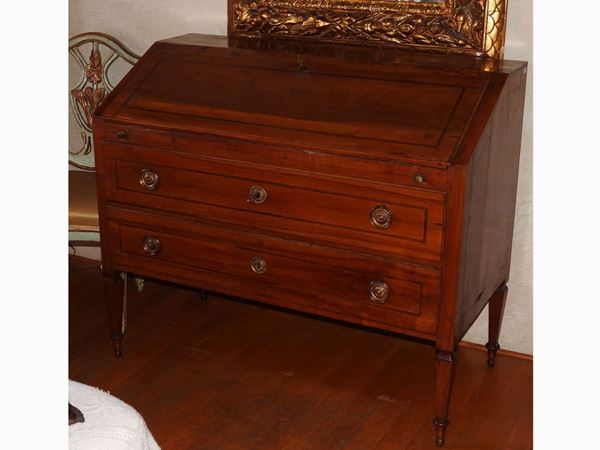 Cherrywood Veneered Fall Front Chest of Drawers