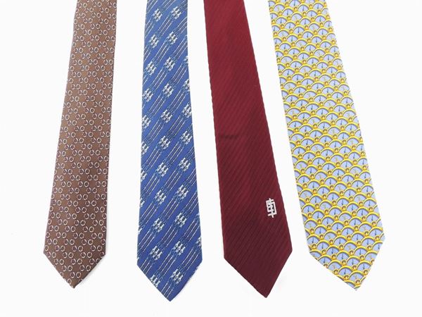 Quattro cravatte in seta  (Anni Settanta)  - Asta Vintage Mania: una raffinata selezione - Maison Bibelot - Casa d'Aste Firenze - Milano