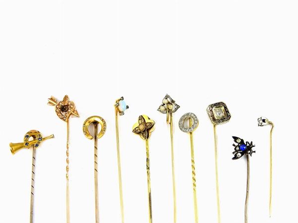 Ten tiepins  - Auction Jewels and Watches - I - Maison Bibelot - Casa d'Aste Firenze - Milano