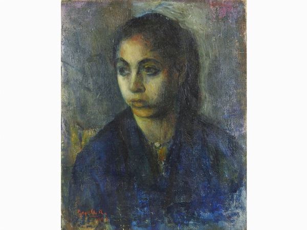 Rubens Capaldo - Portrait of a Young Woman 1956