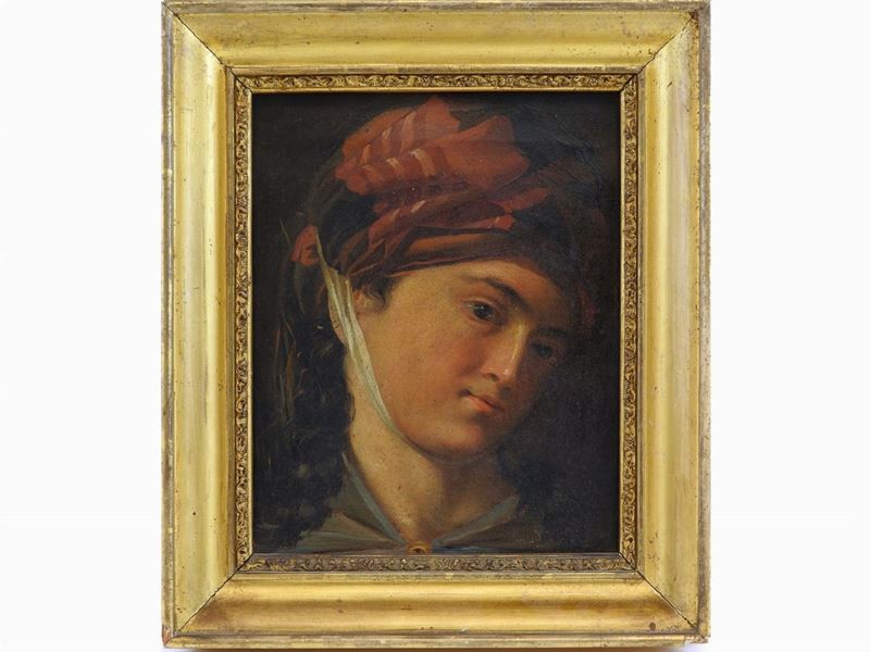 Scuola Veneta della Fine del XVIII/inizio del XIX Secolo - Fanciulla con Cuffia