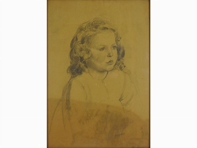 Cesare Peruzzi - Ritratto di Bambina