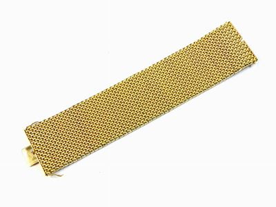 Bracciale in Oro Giallo a Maglia Morbida