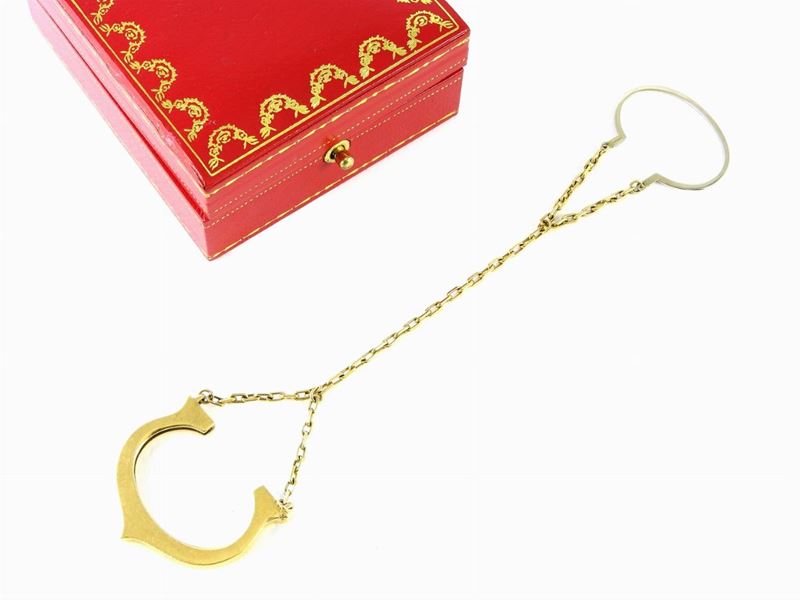Portachiavi in Oro Giallo e Bianco