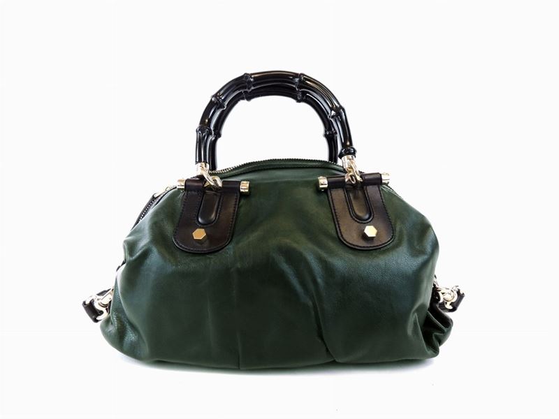 Borsa a Mano Gucci in Pelle Verde