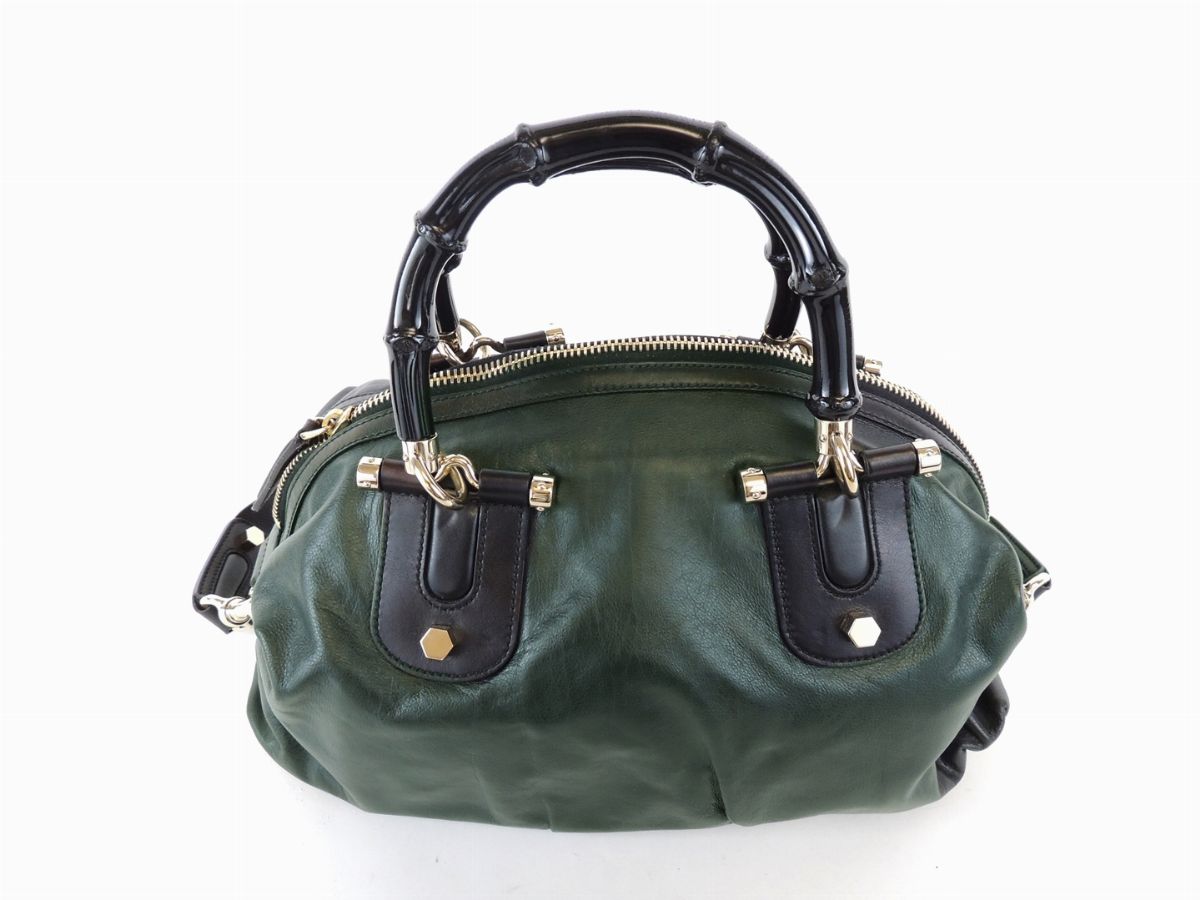 Borsa a Mano Gucci in Pelle Verde