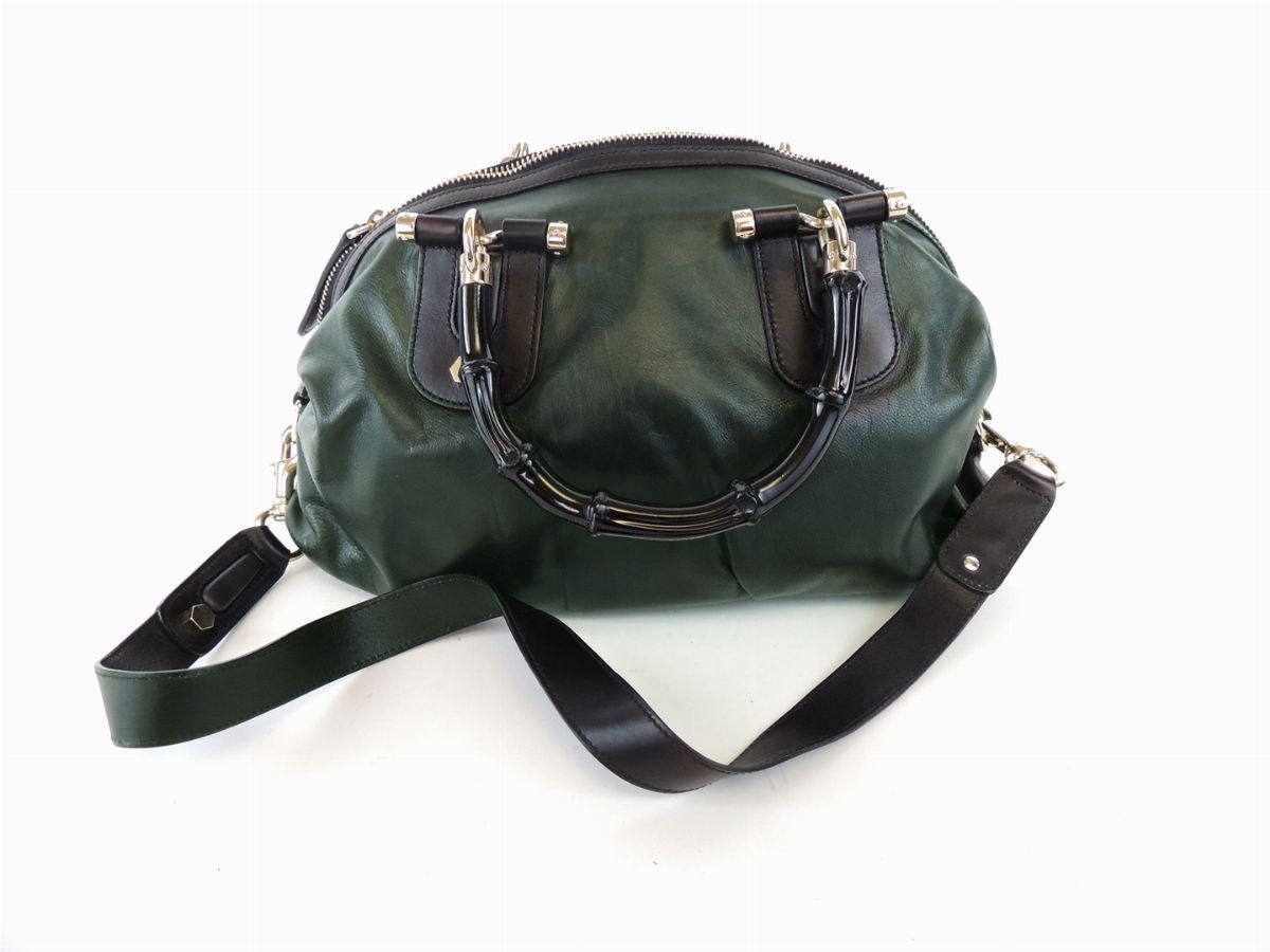 Borsa a Mano Gucci in Pelle Verde