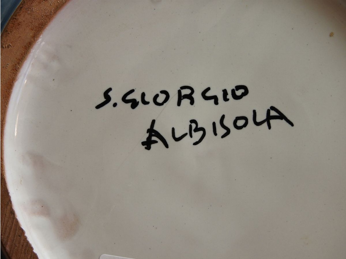 Eliseo Salino - Vaso in Terracotta Maiolicata
