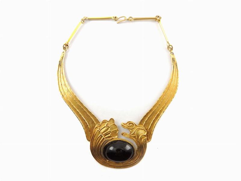 Collana Sonia Italy in Metallo Dorato e Vetro