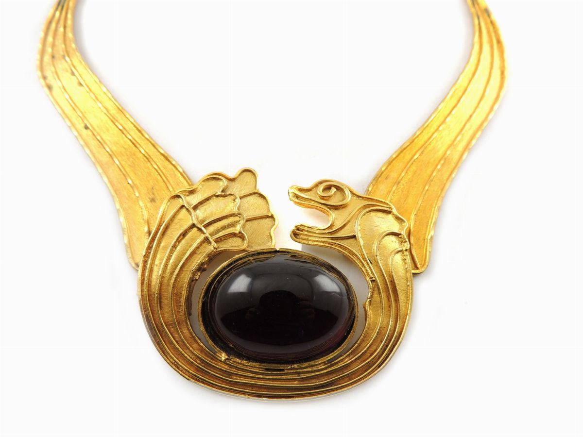 Collana Sonia Italy in Metallo Dorato e Vetro