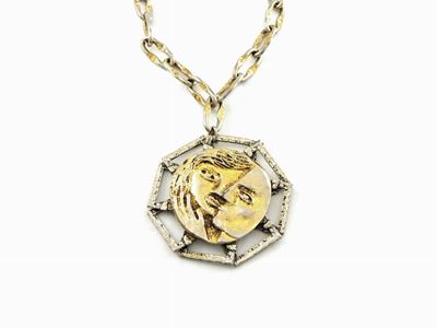 Collana Art in Metallo Dorato