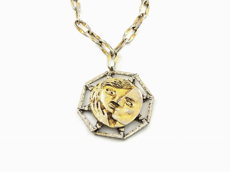 Collana Art in Metallo Dorato