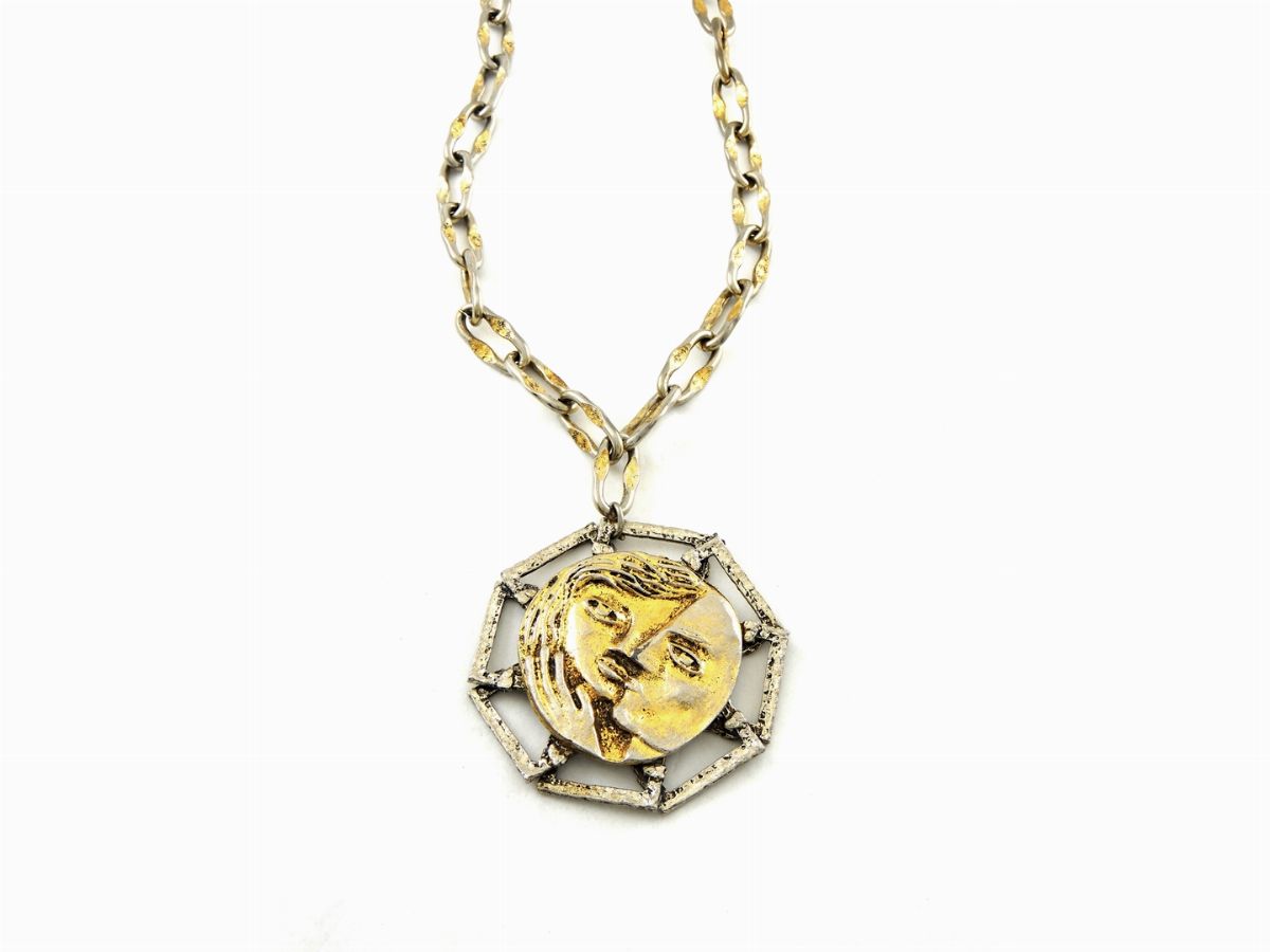 Collana Art in Metallo Dorato