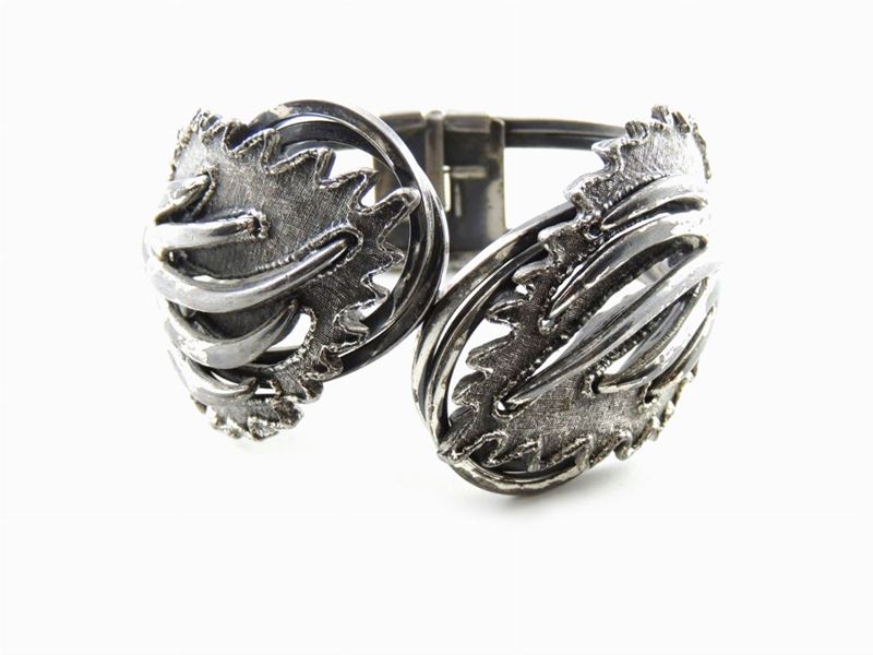 Bracciale Rigido Tortolani in Metallo Argentato