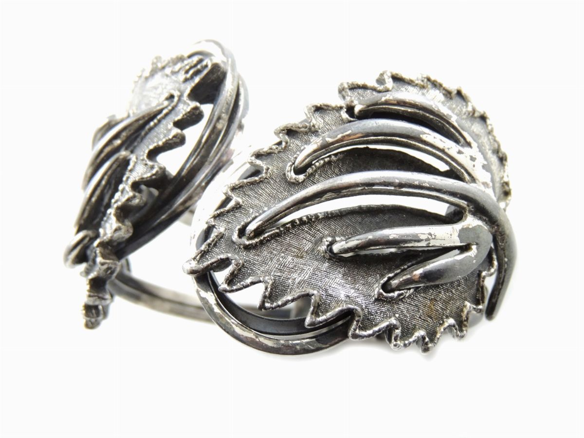 Bracciale Rigido Tortolani in Metallo Argentato