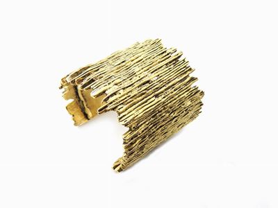 Bracciale Rigido Biche De Bere Paris in Metallo Dorato