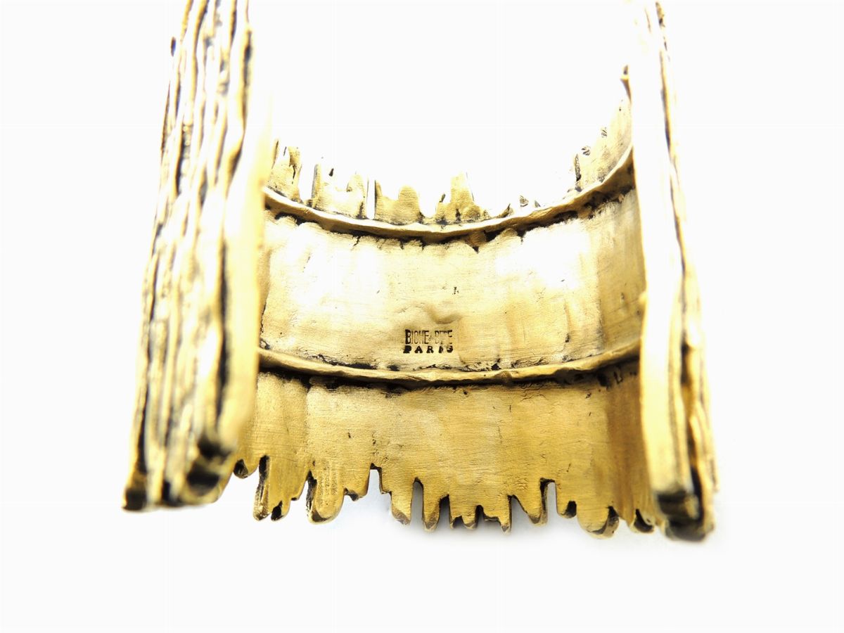 Bracciale Rigido Biche De Bere Paris in Metallo Dorato