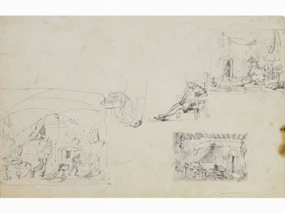 Studio per ''L'invenzione della Stampa'' (1856)
