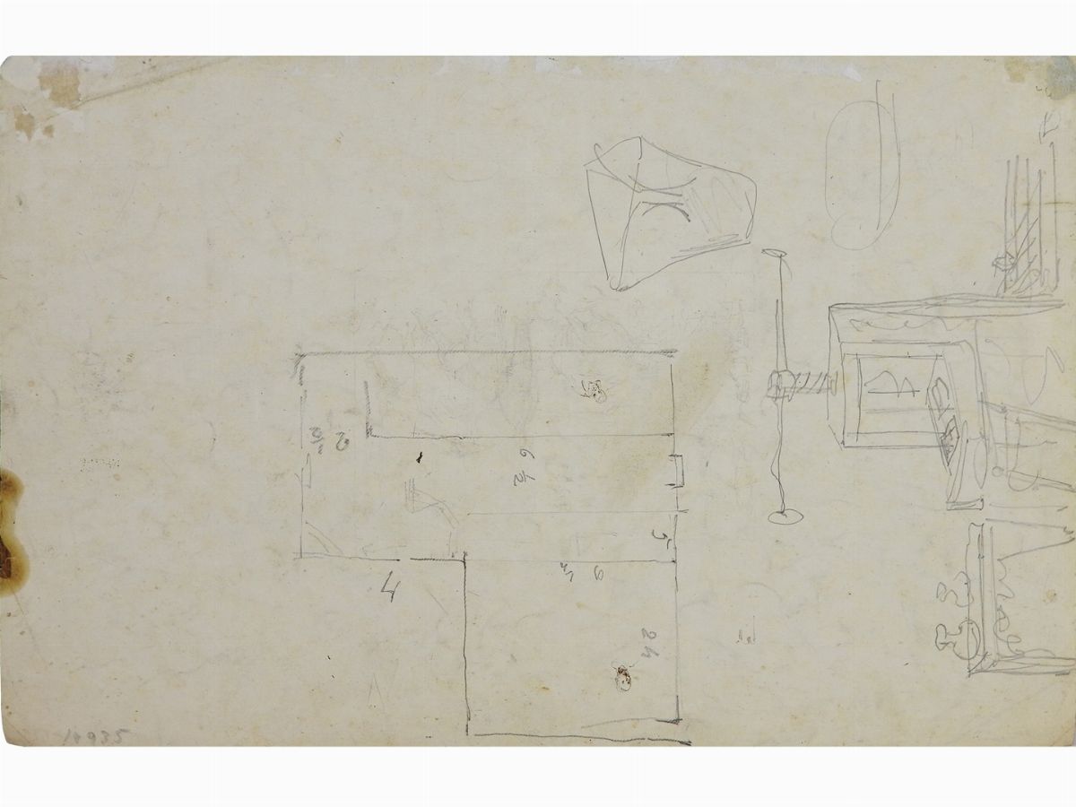 Telemaco Signorini - Studio per ''L'invenzione della Stampa'' (1856)
